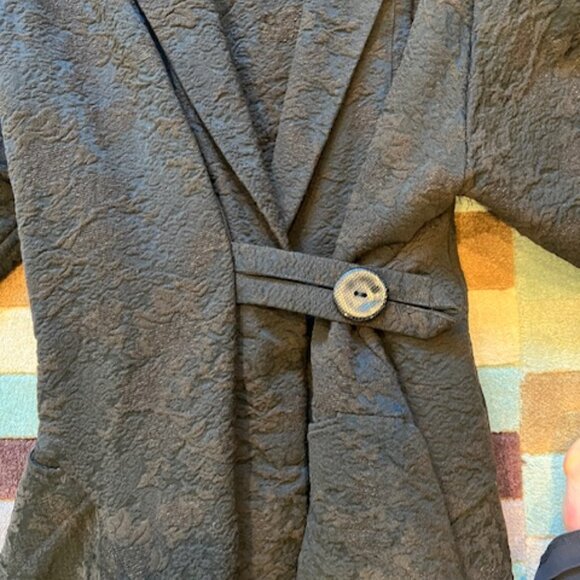 Dress to Kill, Brown Brocade Wrap Dress, Size 1 - Picture 4 of 12